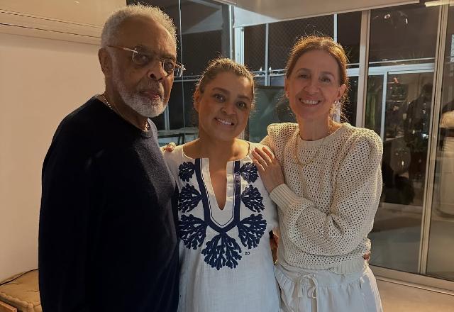 Gilberto Gil celebra alta de Preta Gil em família