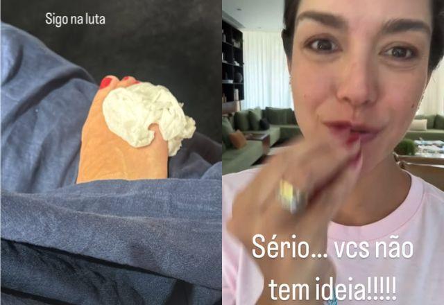 Thais Fersoza sofre acidente doméstico e desabafa: "A dor veio do útero"