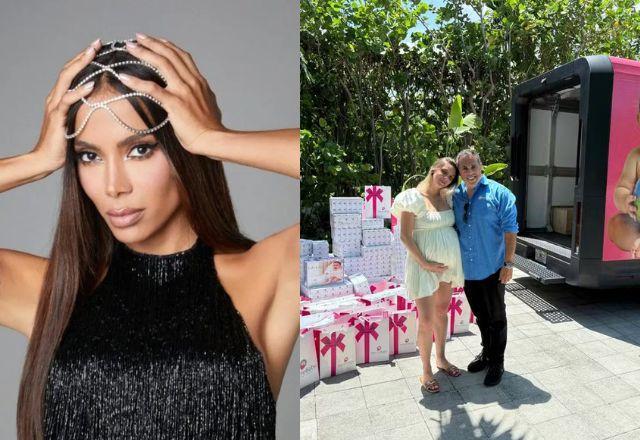 Anitta surpreende ao presentear afilhada com caminhão de presentes
