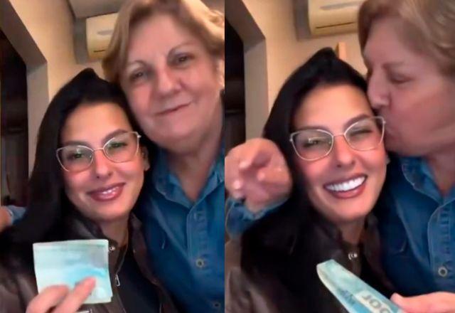 Ana Castela mostra presente que ganhou da avó: "Vó é vó"